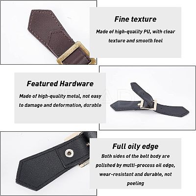4Pcs 2 Colors Imitation Leather Toggle Buckle FIND-FG0001-26-1