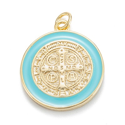 Brass Enamel Pendants KK-G399-01-1