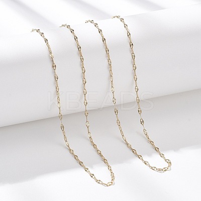 2MM 304 Stainless Steel Textured Dapped Chain Necklaces NJEW-T016-14G-1