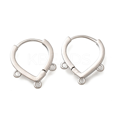 Brass Stud Earring Findings KK-Q035-08P-1