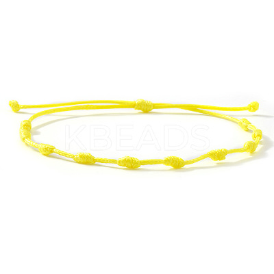 Adjustable Polyester Cord Braided Bracelets for Friendship Couple UP1845-7-1