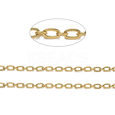304 Stainless Steel Oval Link Chains CHS-C009-03G-1
