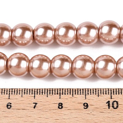 Baking Paint Glass Pearl Round Bead Strands X-HY-Q003-10mm-11-1