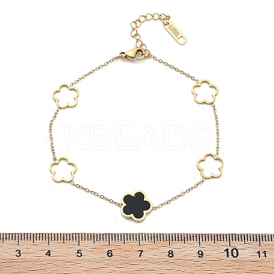 Ion Plating(IP) 304 Stainless Steel Link Bracelets BJEW-P345-11G-03-1