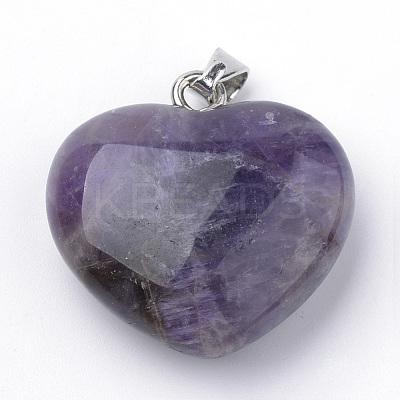 Natural Amethyst Pendants X-G-S219-18D-1