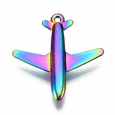 Rainbow Color Alloy Pendants PALLOY-S180-025-RS-1