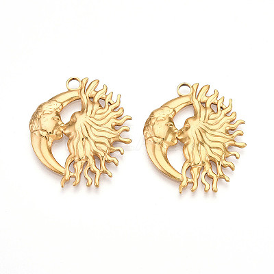 304 Stainless Steel Pendants STAS-N109-92G-1