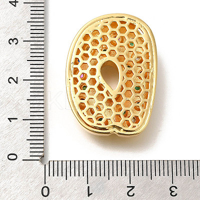 Brass Cubic Zirconia Pendants KK-M295-13G-D-1