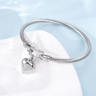 304 Stainless Steel Charm Bangles LS-BJEW-K280-03P-1