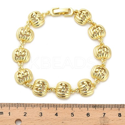 Halloween Brass Link Bracelets for Women BJEW-B149-02-1