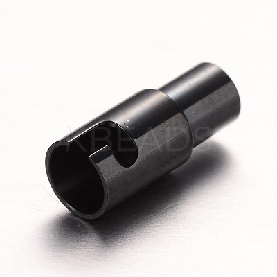 304 Stainless Steel Locking Tube Magnetic Clasps Ion Plating(IP) STAS-I045-12-3mm-1