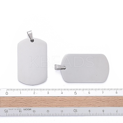 Anti-Tarnish 304 Stainless Steel Pendants STAS-I311-03A-P-1