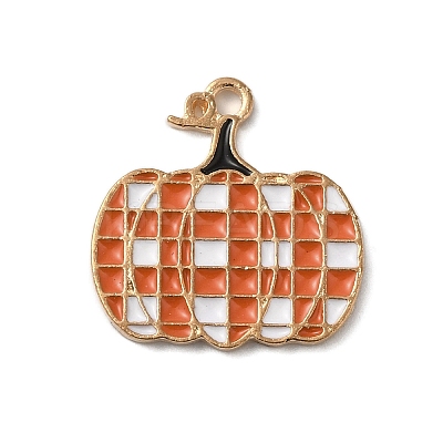 Thanksgiving Day Golden Tone Alloy Enamel Pendants ENAM-M002-01H-G-1