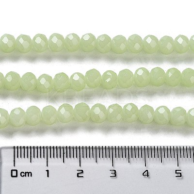Baking Paint Imitation Jade Glass Bead Strands LS-DGLA-A034-J8MM-A21-1