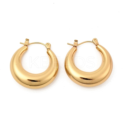 PVD Vacuum Plating 304 Stainless Steel Chunky Hoop Earrings for Women LS-EJEW-F280-06C-G-1