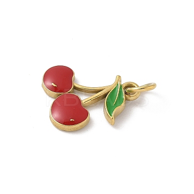 304 Stainless Steel Enamel Pendants Ion Plating(IP) LS-STAS-I349-01G-03-1