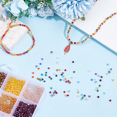 4800Pcs 24 Colors Transparent Electroplate Glass Beads EGLA-PA0001-29A-1