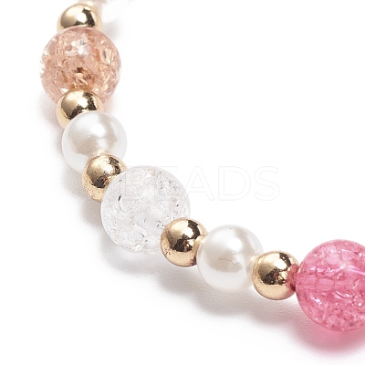 Colorful Alloy Enamel Cute Charms Bracelet BJEW-JB08661-02-1