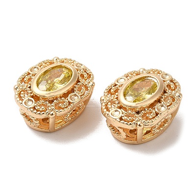 Brass with Glass Multi-Strand Links KK-B074-15G-05-1