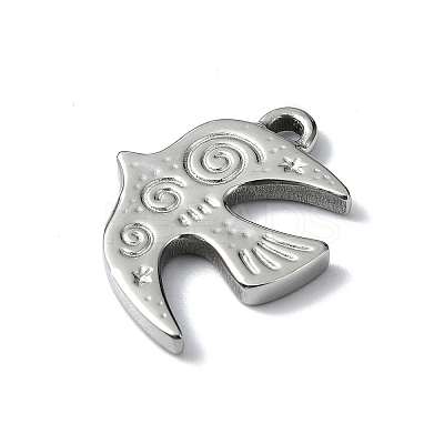 Anti-Tarnish 304 Stainless Steel Pendants STAS-L022-442P-1