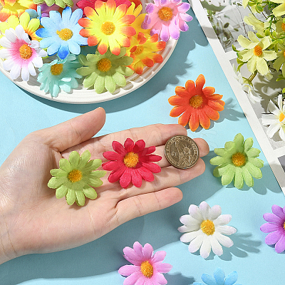 100Pcs Cloth Artificial Sunflower DIY-SP0005-96-1
