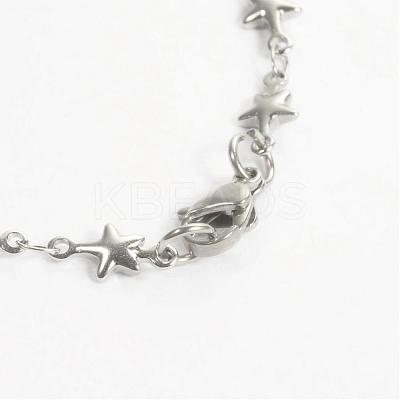 Tarnish Resistant 304 Stainless Steel Bracelets BJEW-D418-05-1