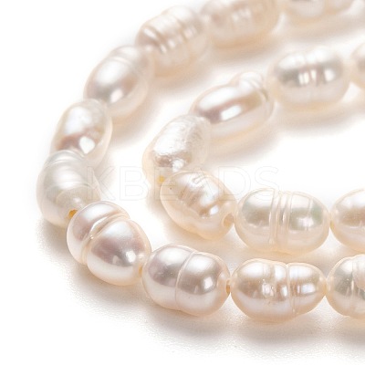 Natural Cultured Freshwater Pearl Beads Strands X-PEAR-J005-60-1