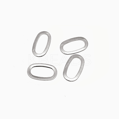 Tarnish Resistant Oval 304 Stainless Steel Linking Rings LS-STAS-E103-23P-1