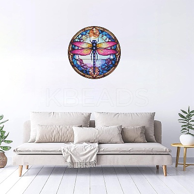 Dragonfly DIY Diamond Painting Sticker Kits PW-WG88104-01-1