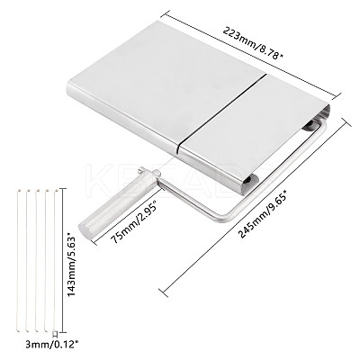Stainless Steel Cheese Slicer STAS-WH0015-32P-1