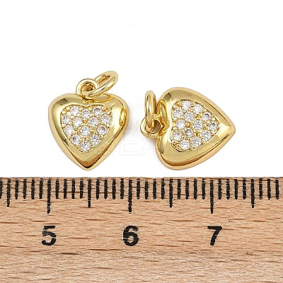 Brass Micro Pave Cubic Zirconia Pendants ZIRC-I367-04G-07-1