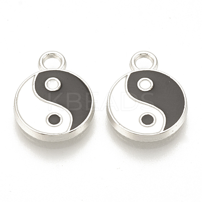 Feng Shui Alloy Enamel Pendants X-ENAM-S115-035B-1