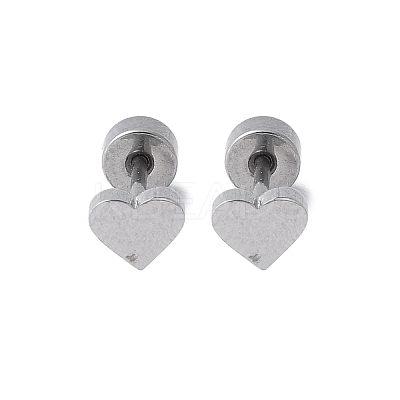 304 Stainless Steel Stud Earrings for Women LS-EJEW-E603-05A-P-1