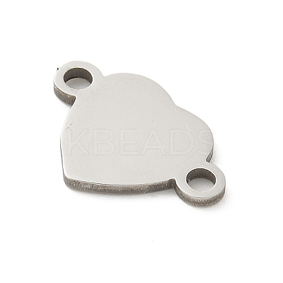 201 Stainless Steel Laser Cut Connector Charms STAS-R133-02P-09-1