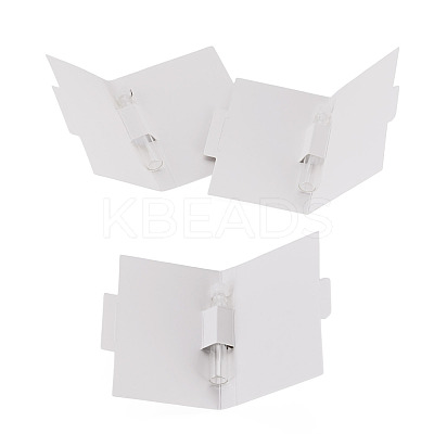Column Glass Perfume Bottles with Paper Card AJEW-TADJ0001-22B-1