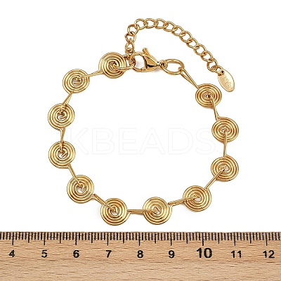 304 Stainless Steel Link Chain Bracelets for Women BJEW-Z143-26G-1