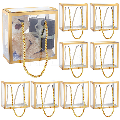 Foldable Hot Stamping Transparent PVC Packaging Boxes LS-CON-WH0123-24B-02-1