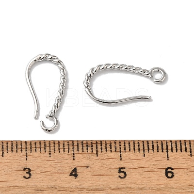 Long-Lasting Plated Brass Ear Wire KK-K381-07P-1