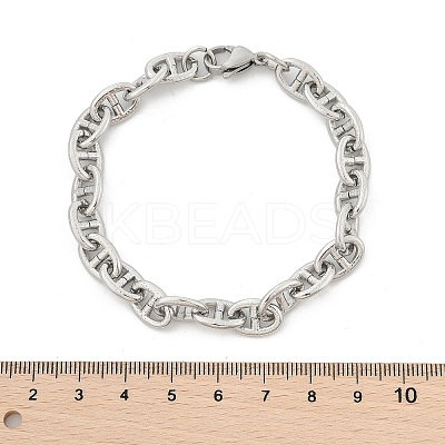 304 Stainless Steel Mariner Link Chain Bracelets for Women BJEW-F488-54C-P-1