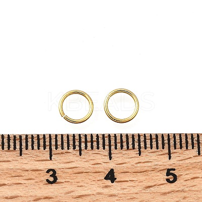 Brass Open Jump Rings KK-B147-03E-G-1