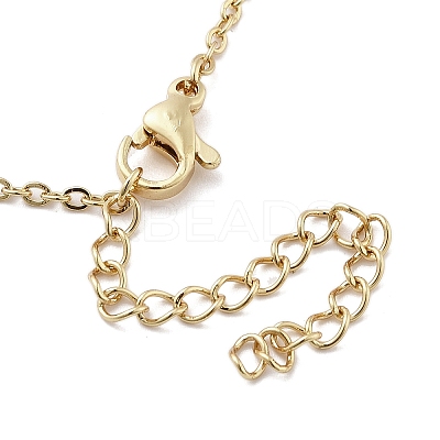 Brass Micro Pave Colorful Cubic Zirconia Pendant Necklaces for Women NJEW-D305-03G-03-1