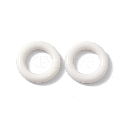 Natural White Agate Donut Charms G-C247-06E-1