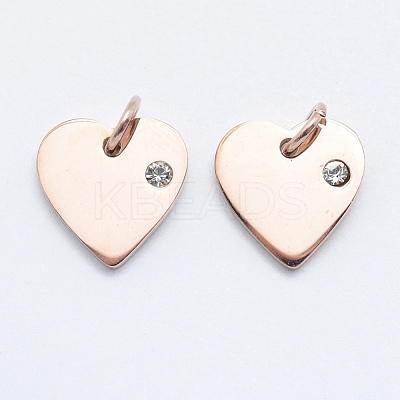 316 Surgical Stainless Steel Pendants X-STAS-K178-05RG-1