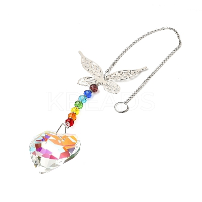 Alloy Butterfly Hanging Ornaments LS-HJEW-C011-02P-1