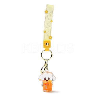 Dog Acrylic Pendant Keychain KEYC-G050-03LG-1