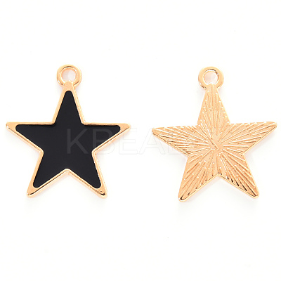 Alloy Enamel Pendants ENAM-R059-01C-RS-1
