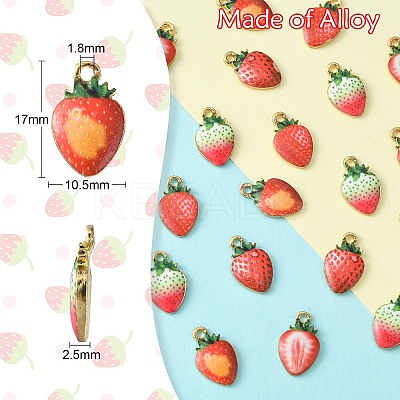25Pcs 5 Styles Printed Alloy Pendants PALLOY-CJ0002-58-1