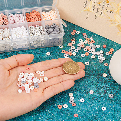 100G 10 Colors Handmade Polymer Clay Beads CLAY-BT0001-05-1