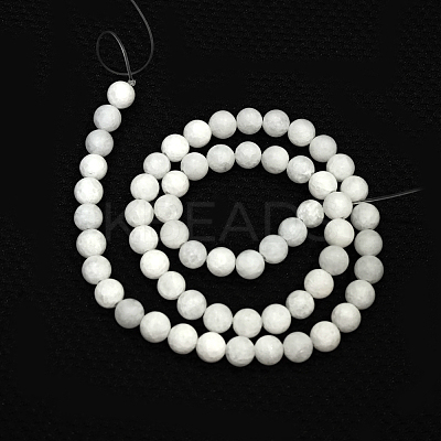 Natural Malaysia Jade Beads Strands G-A152-G-8mm-1