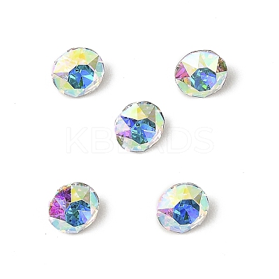 Glass Rhinestone Cabochons GLAA-A018-4mm-001AB-1